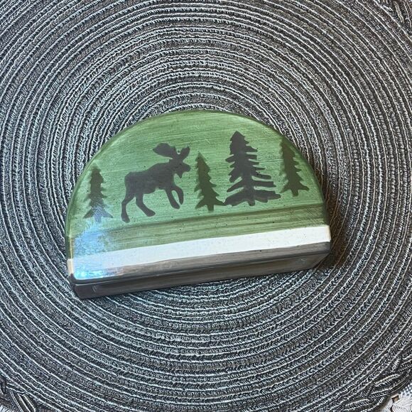 Rustic Lodge by Libbey napkin holder and creamer pitcher - Picture 2 of 6